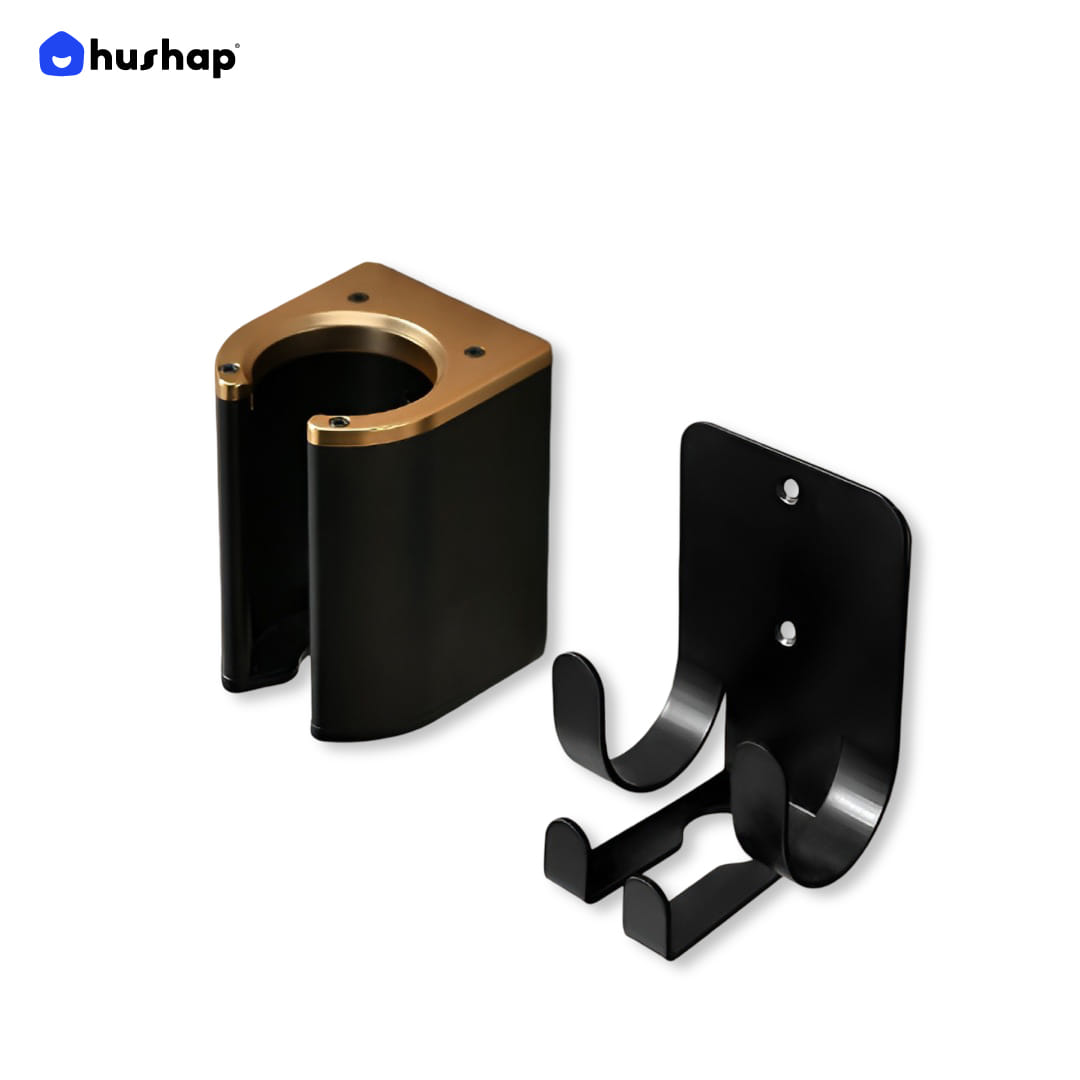 ที่วางไดร์เป่าผม แบบติดผนัง HUSHAP รุ่น BW-05C สีดำ สำหรับ DYSON AIRSTRAIT, AIRWRAP, CORRALE, SUPERSONIC_1