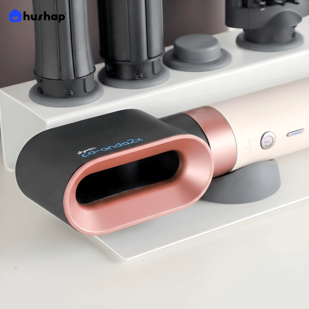 ที่วางไดร์ม้วนผม HUSHAP สีดำ เก็บหัวอุปกรณ์ได้ 6 หัว สำหรับ DYSON AIRWRAP HS01, HD05, HD08, HS09_3