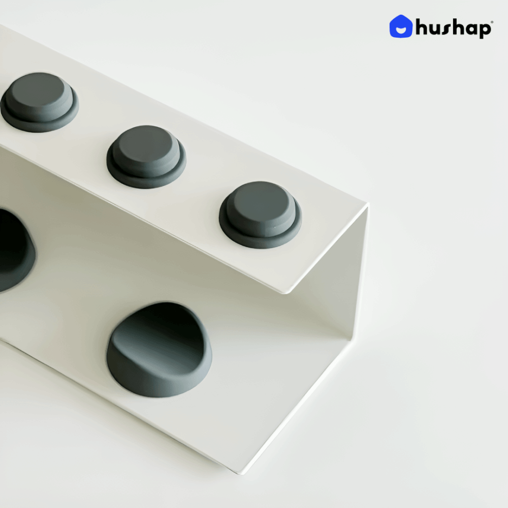 ที่วางไดร์ม้วนผม 2IN1 HUSHAP ตั้งโต๊ะและติดผนัง สีขาว เก็บหัวอุปกรณ์ได้ 4 หัว สำหรับ DYSON AIRWRAP HS01, HD05, HD08, HD09_4