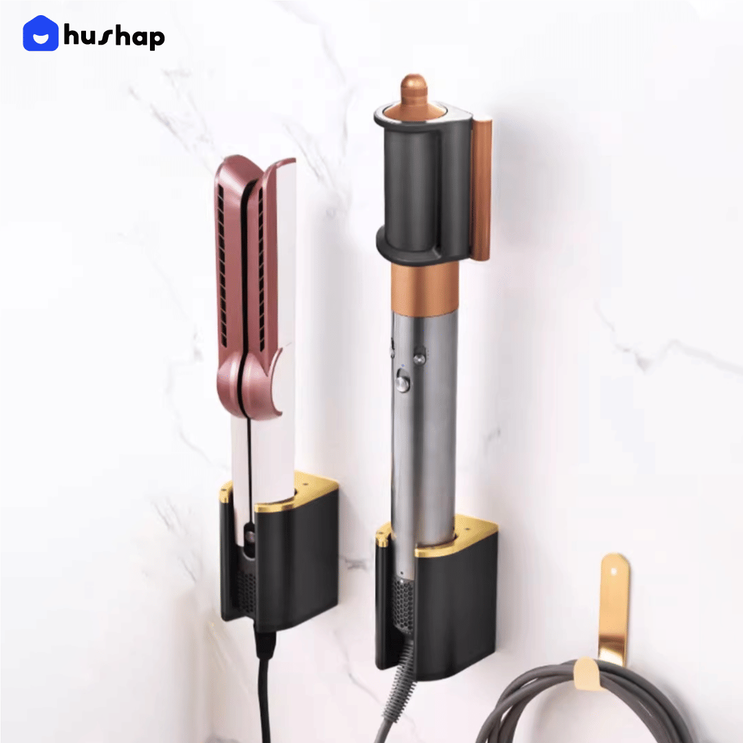ที่วางไดร์เป่าผม แบบติดผนัง HUSHAP รุ่น BW-05A สีขาว สำหรับ DYSON AIRSTRAIT, AIRWRAP, CORRALE, SUPERSONIC_5