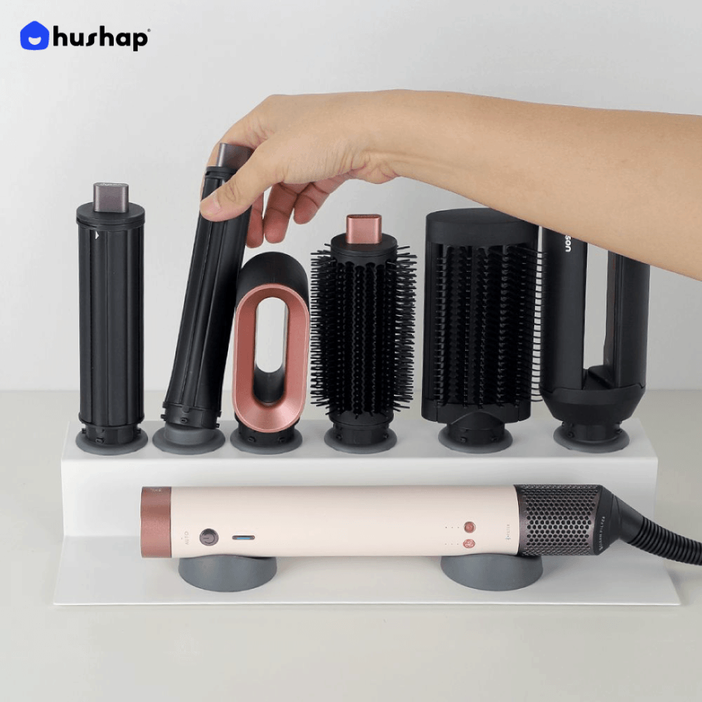 ที่วางไดร์ม้วนผม HUSHAP สีดำ เก็บหัวอุปกรณ์ได้ 6 หัว สำหรับ DYSON AIRWRAP HS01, HD05, HD08, HS09_6