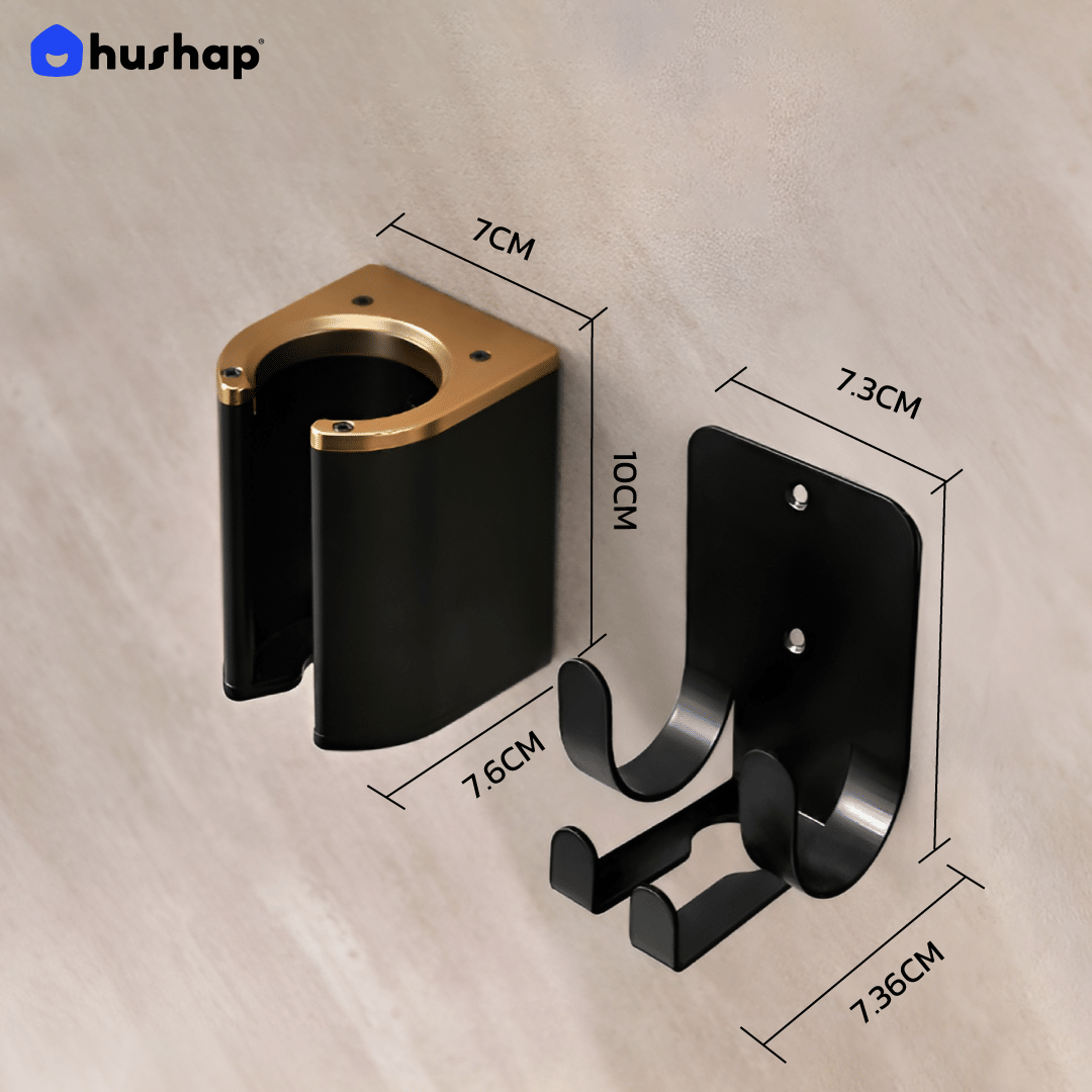 ที่วางไดร์เป่าผม แบบติดผนัง HUSHAP รุ่น BW-05C สีขาว สำหรับ DYSON AIRSTRAIT, AIRWRAP, CORRALE, SUPERSONIC