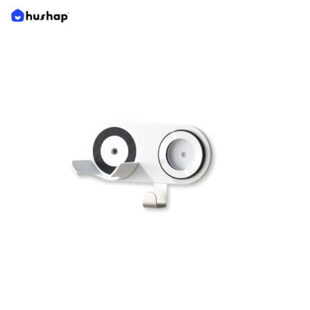 ที่วางไดร์เป่าผม แบบติดผนัง HUSHAP รุ่น BB-01 สีขาว สำหรับไดร์เป่าผมสากล, DYSON, DREAME, LAIFEN, FIYO, CONFU และ KAHEAL_1