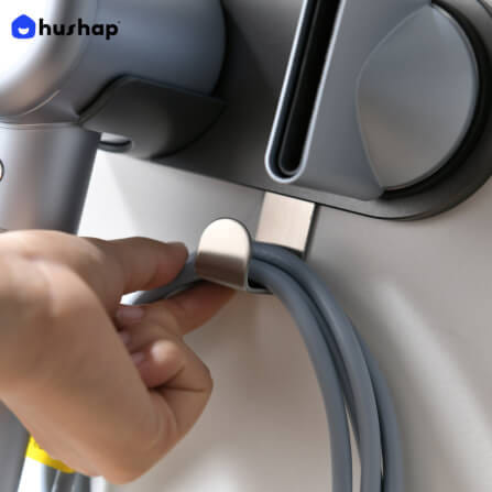 ที่วางไดร์เป่าผม แบบติดผนัง HUSHAP รุ่น BB-01 สีเทา สำหรับไดร์เป่าผมสากล, DYSON, DREAME, LAIFEN, FIYO, CONFU และ KAHEAL_6