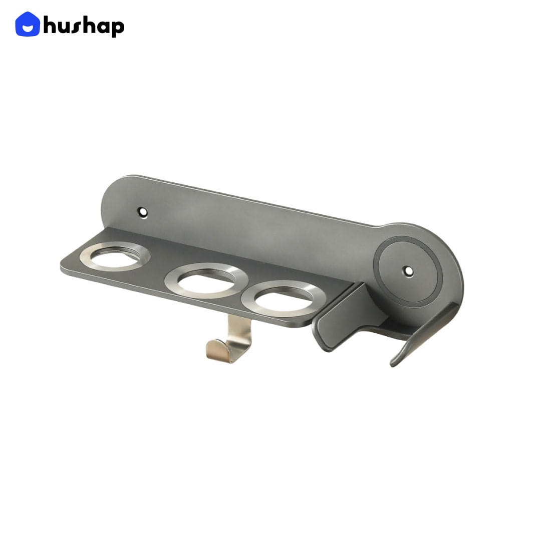 ที่วางไดร์เป่าผมแบบติดผนัง HUSHAP รุ่น BW-72-4GY สีเทา_0