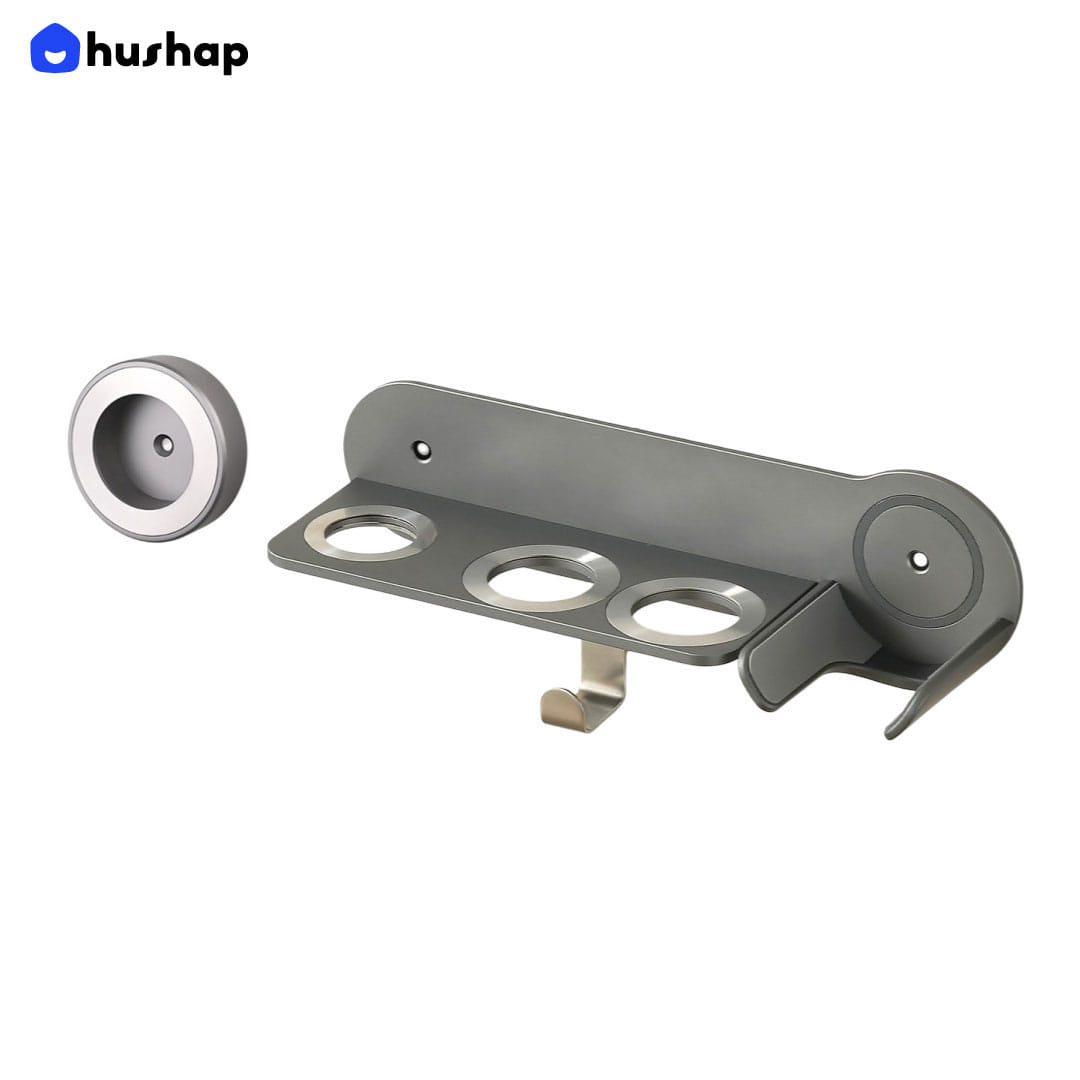 ที่วางไดร์เป่าผมแบบติดผนัง HUSHAP รุ่น BW-72-5GY สีเทา_0