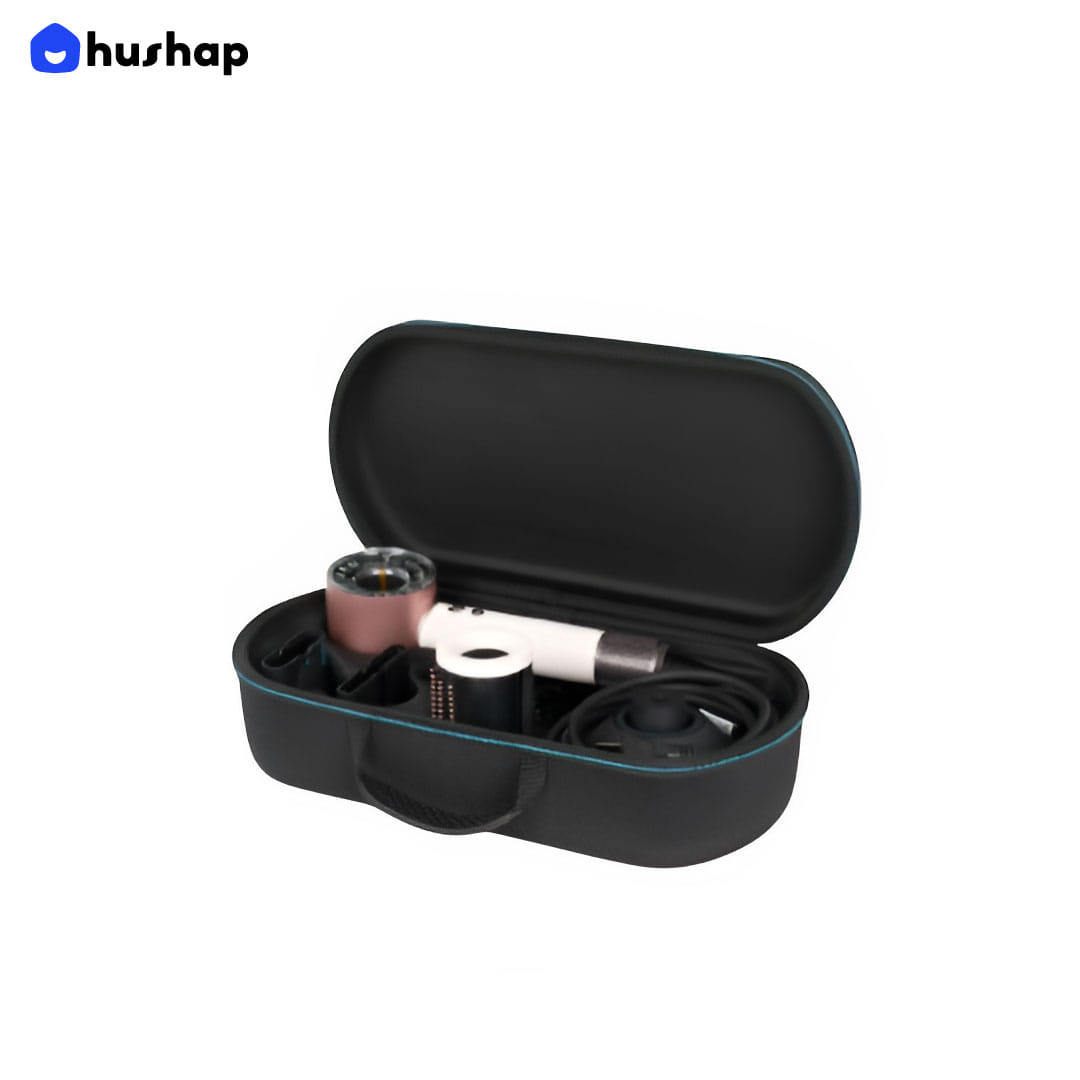 กระเป๋าเก็บไดร์ HUSHAP รุ่น COMPACT CARRY สำหรับ DYSON SUPERSONIC HD08, HD15, HD16 ขนาด 12X39X21 CM สีดำ_0