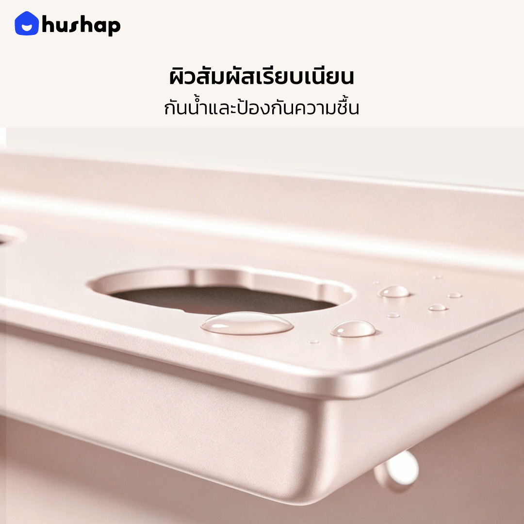 ที่วางไดร์เป่าผม แบบติดผนัง HUSHAP รุ่น BW-85 สีชมพูเซรามิกพิงค์ สำหรับ DYSON AIRWRAP HS09 (CO-ANDA 2X)_8