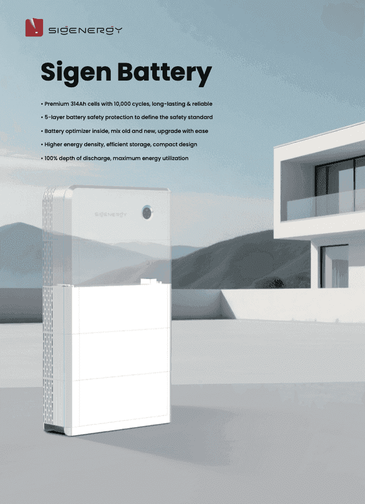 แบตเตอรี่ลิเธียม SIGENERGY 10.0 กิโลวัตต์ รุ่น SIGENSTOR BAT 10.0_7