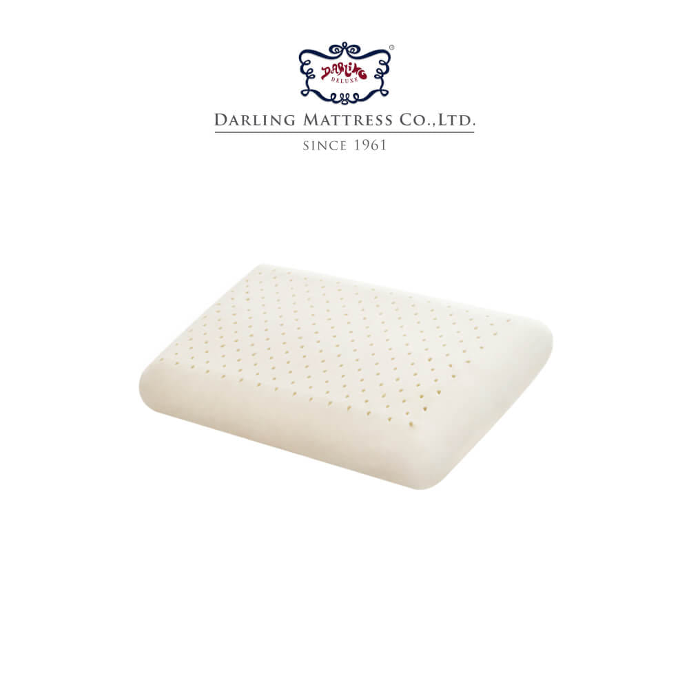 หมอนหนุน DARLING MATTRESS รุ่นยางพาราแท้ 100% (พร้อมปลอกผ้าอย่างดี) แพ็คคู่_0