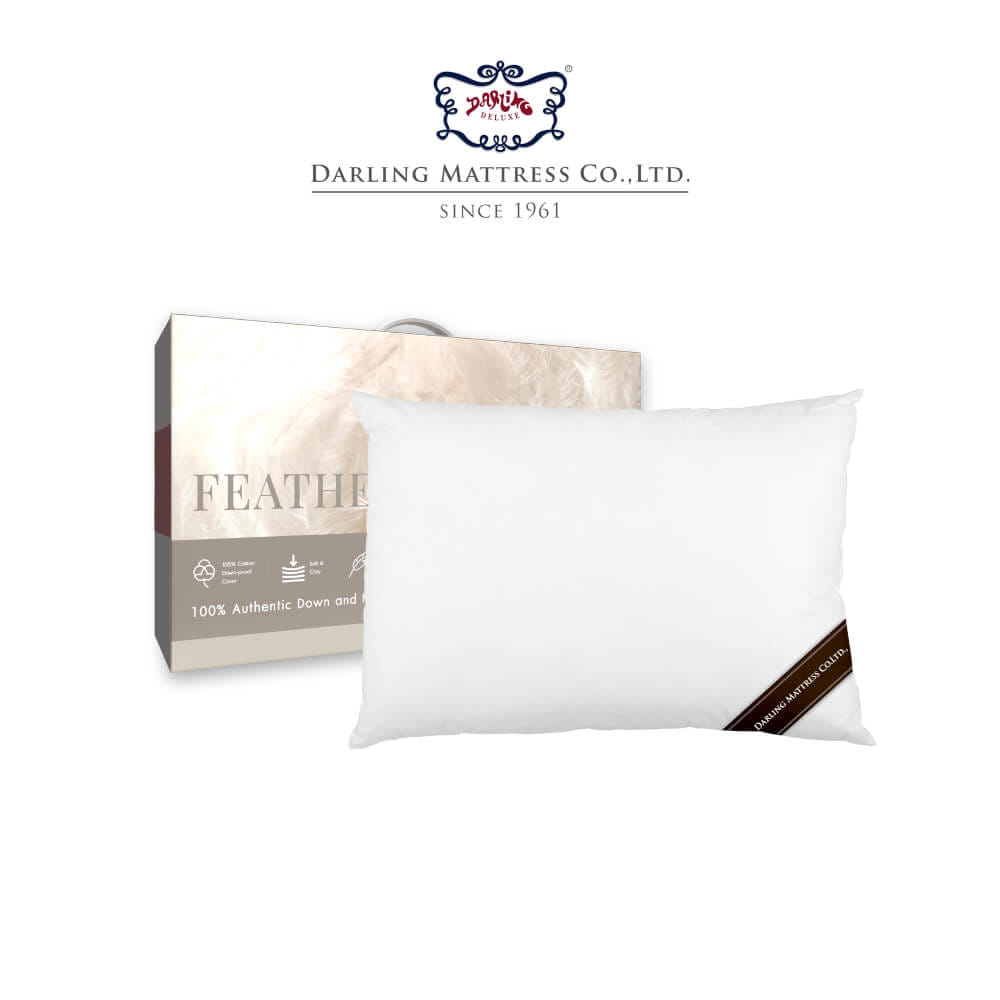 หมอนหนุน DARLING MATTRESS รุ่น FEATHERETT ขนเป็ดแท้ 100%_0