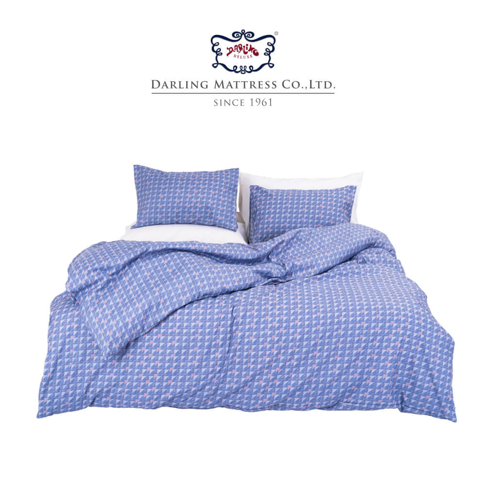 ชุดผ้าปูผ้านวม 6 ฟุต DARLING MATTRESS รุ่นแอบสแตรกต์ ลายสเตลล่า