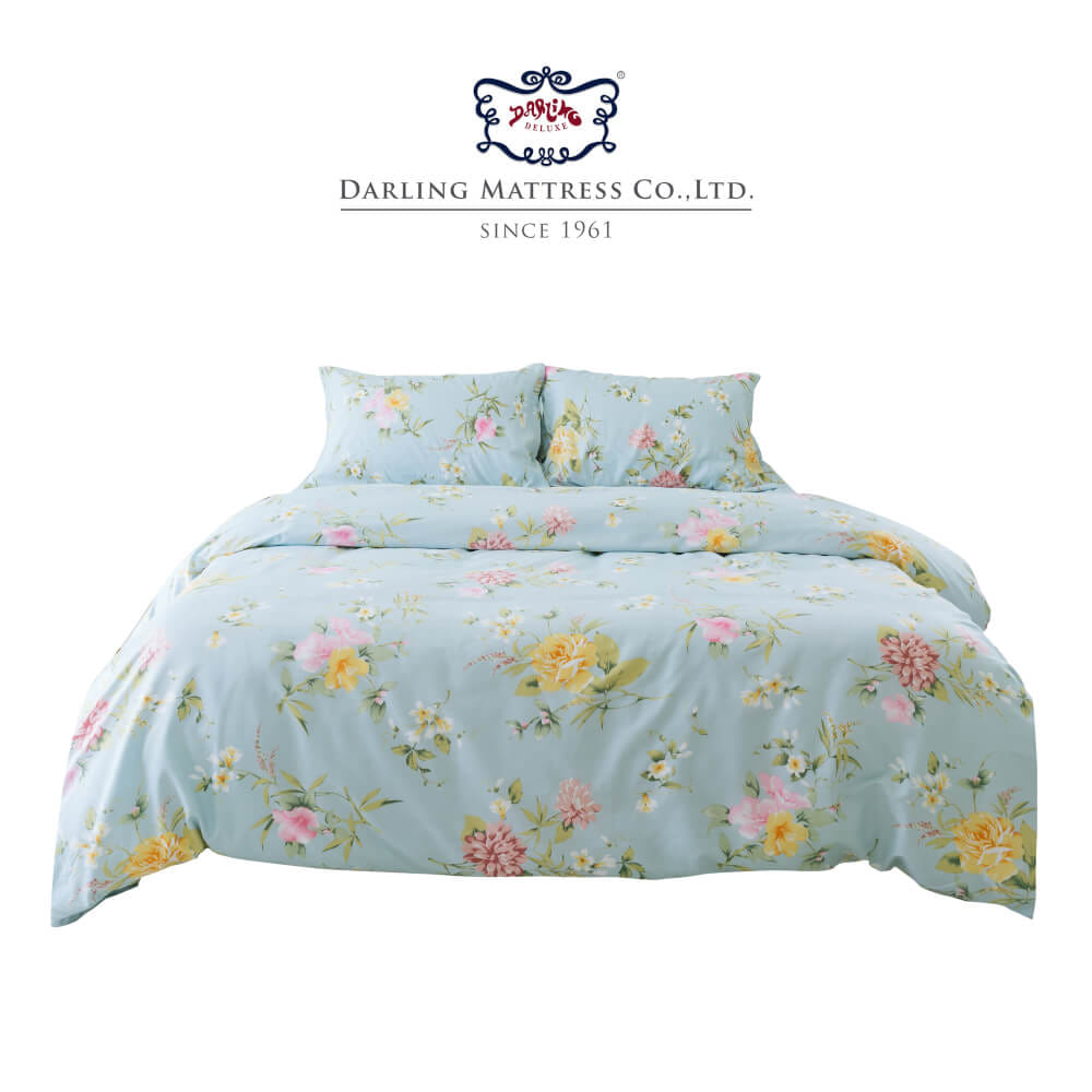 ชุดผ้าปูผ้านวม 5 ฟุต DARLING MATTRESS รุ่นลายดอกไม้ ลายซีเคร็ทการ์เด้น_0
