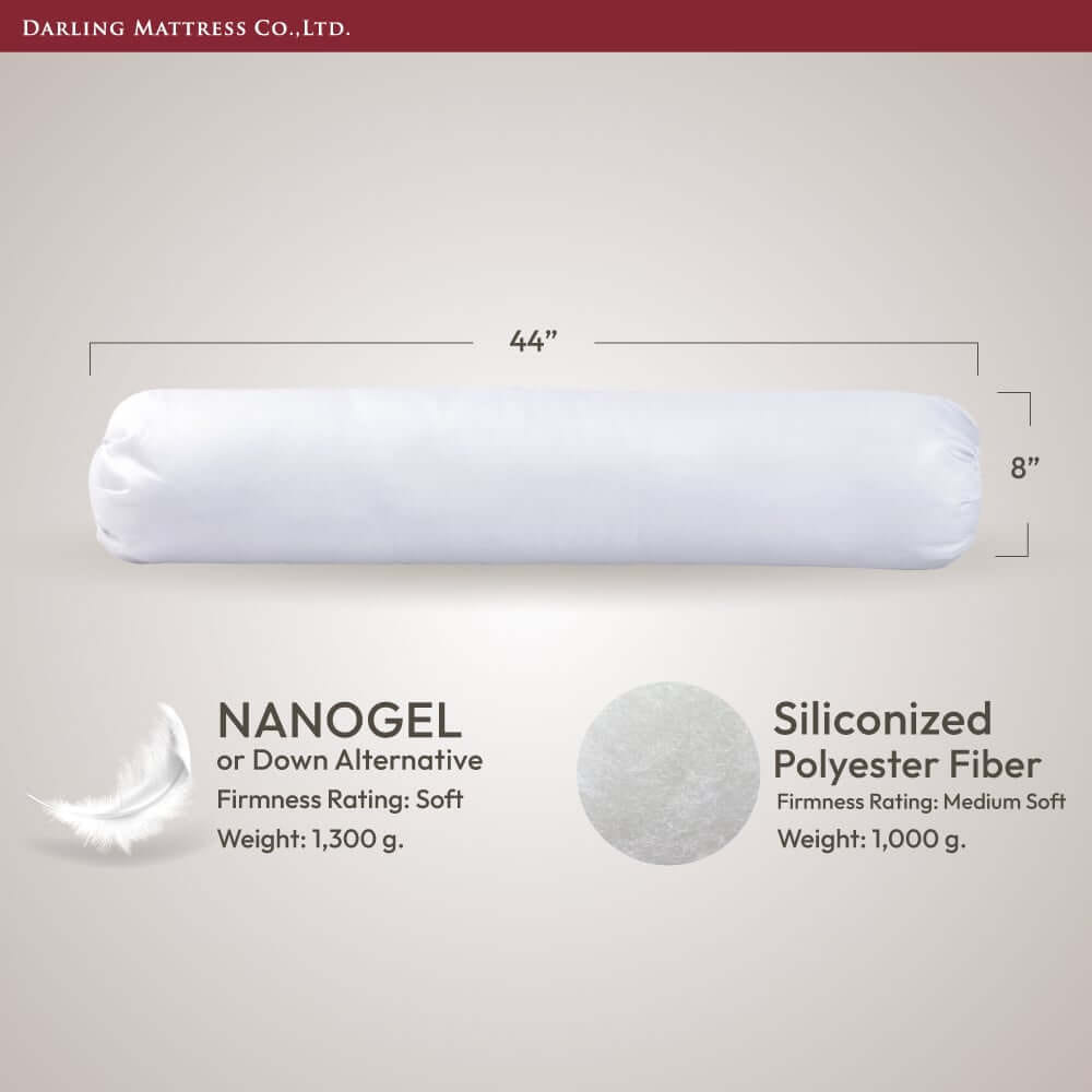 หมอนข้าง DARLING MATTRESS รุ่นใยสังเคราะห์เคลือบซิลิโคน แพ็คคู่