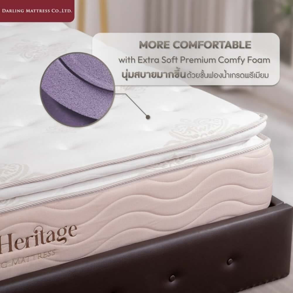 ที่นอนพ็อกเก็ตสปริงแบบนุ่ม 3.5 ฟุต DARLING MATTRESS รุ่นแกรนด์เฮอร์ริเทจ_5