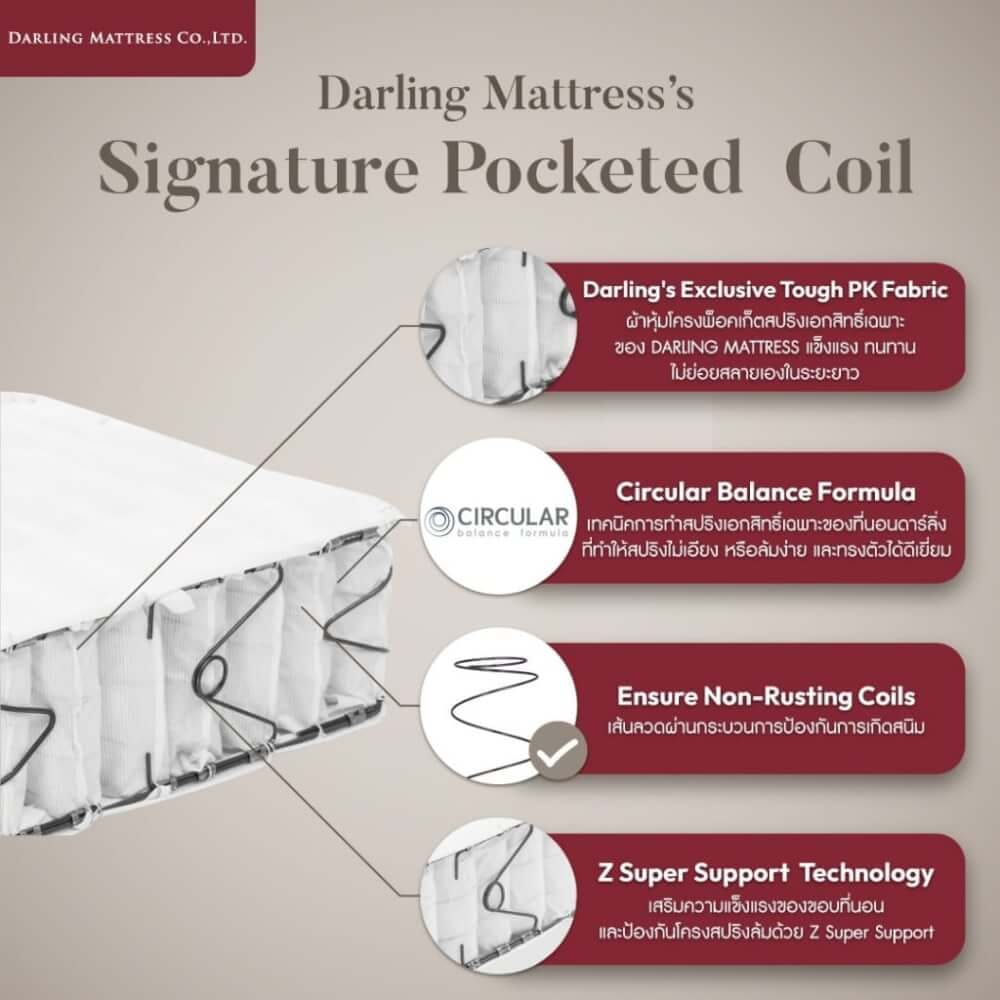 ที่นอนพ็อกเก็ตสปริงแบบนุ่ม 3.5 ฟุต DARLING MATTRESS รุ่นแกรนด์เฮอร์ริเทจ_7
