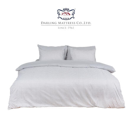 ชุดผ้าปูผ้านวม 3.5 ฟุต DARLING MATTRESS รุ่น2 สี 2 สไตล์ ลายดับเบิ้ลเกรย์