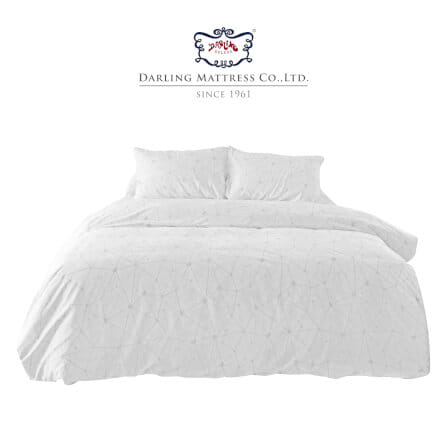 ชุดผ้าปูผ้านวม 5 ฟุต DARLING MATTRESS รุ่นแอบสแตรกต์ ลายไดมอนด์_0