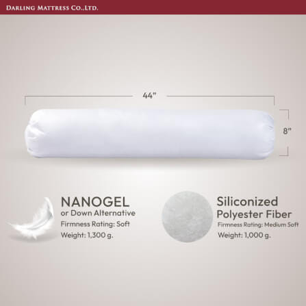 หมอนข้าง DARLING MATTRESS รุ่นใยสังเคราะห์เคลือบซิลิโคน แพ็คคู่_1