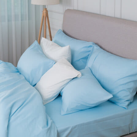 ชุดผ้าปูผ้านวม 3.5 ฟุต DARLING MATTRESS รุ่นสีพื้น สีเบบี้บลู_1