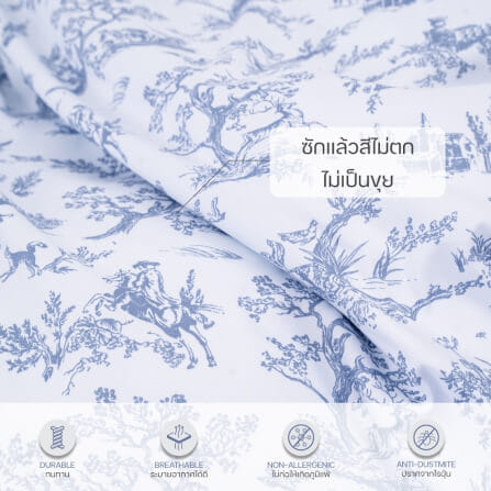 ชุดผ้าปูผ้านวม 3.5 ฟุต DARLING MATTRESS รุ่นลายดอกไม้ ลายวิคทอเรีย_1