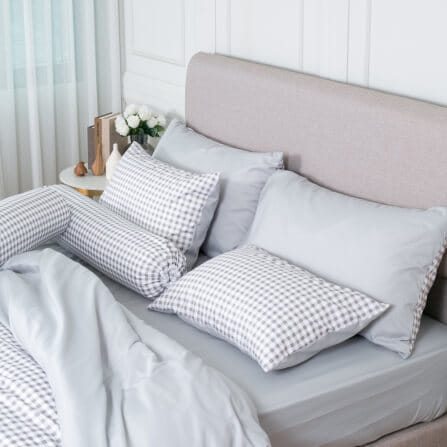ชุดผ้าปูผ้านวม 5 ฟุต DARLING MATTRESS รุ่น2 สี 2 สไตล์ ลายดับเบิ้ลเกรย์_1