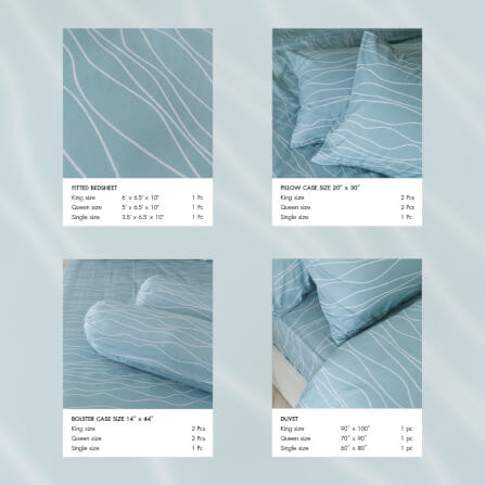 ชุดผ้าปูผ้านวม 3.5 ฟุต DARLING MATTRESS รุ่นแอบสแตรกต์ ลายไอวอรี่_2