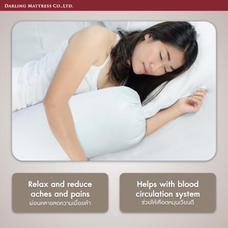 หมอนข้าง DARLING MATTRESS รุ่นนาโนเจล ขนห่านเทียม แพ็คคู่_3
