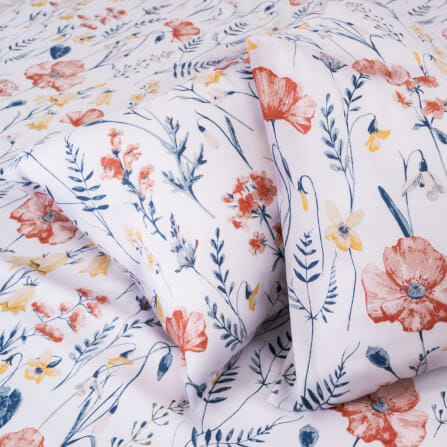 ชุดผ้าปูผ้านวม 6 ฟุต DARLING MATTRESS รุ่นลายดอกไม้ ลายบลอสซั่ม_4