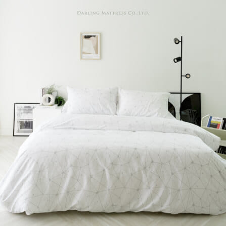 ชุดผ้าปูผ้านวม 5 ฟุต DARLING MATTRESS รุ่นแอบสแตรกต์ ลายไดมอนด์_8