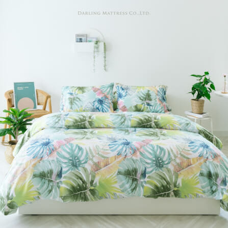 ชุดผ้าปูผ้านวม 5 ฟุต DARLING MATTRESS รุ่นลายดอกไม้ ลายจังเกิ้ล_8