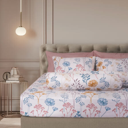 ชุดผ้าปูผ้านวม 6 ฟุต DARLING MATTRESS รุ่นลายดอกไม้ ลายเอมิลี่_9