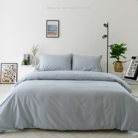 ชุดผ้าปูผ้านวม 3.5 ฟุต DARLING MATTRESS รุ่นสีพื้น สีเพิร์ลบลู_8