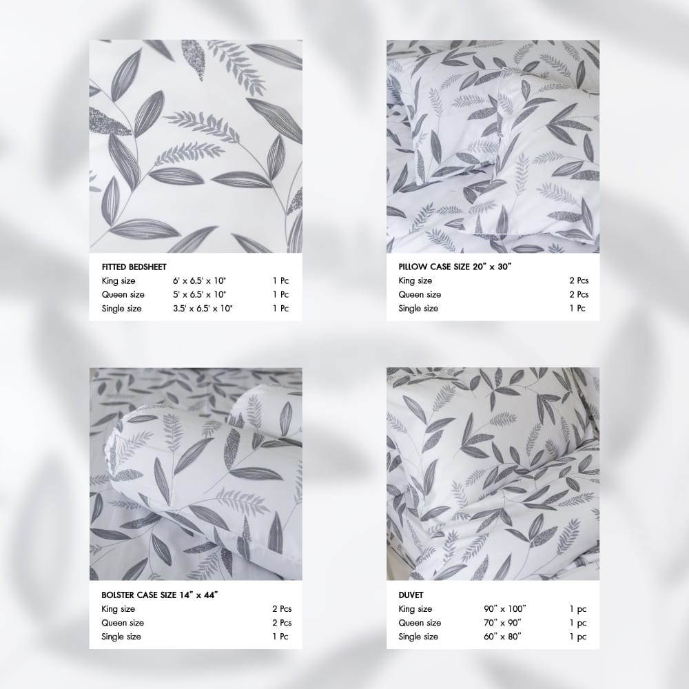 ปลอกผ้าห่มนวม DARLING MATTRESS รุ่นนาโนเทค ใช้กับไส้นวมขนาด 80X90 นิ้ว ลายลีฟ_3