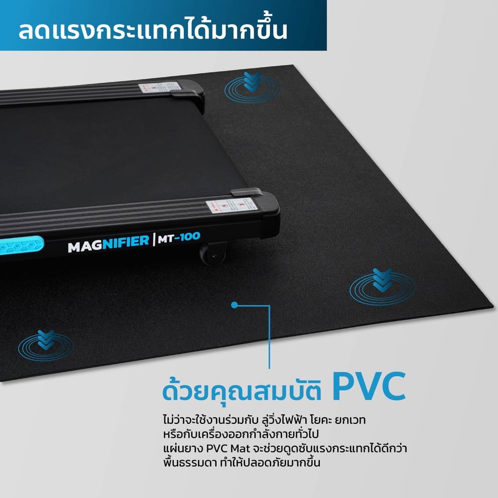 แผ่นยางรองลู่วิ่งไฟฟ้า MERRIRA ไซส์ XL