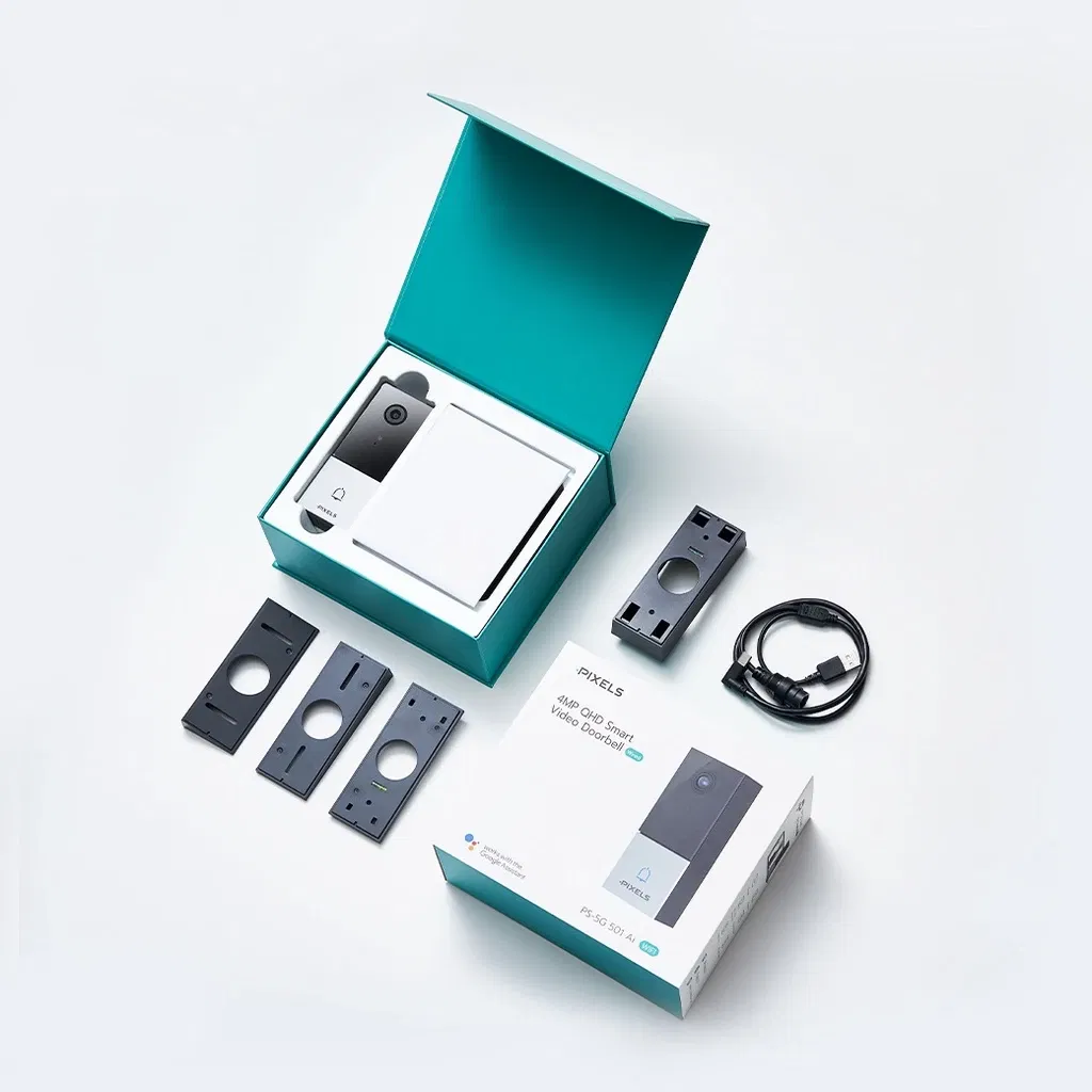 กระดิ่งไร้สาย พร้อมกล้อง PIXELS CCTV PS-501/DOORBELL 4 MP (รองรับ GOOGLE HOME ASSISTANT และ AMAZON ALEXA)_2