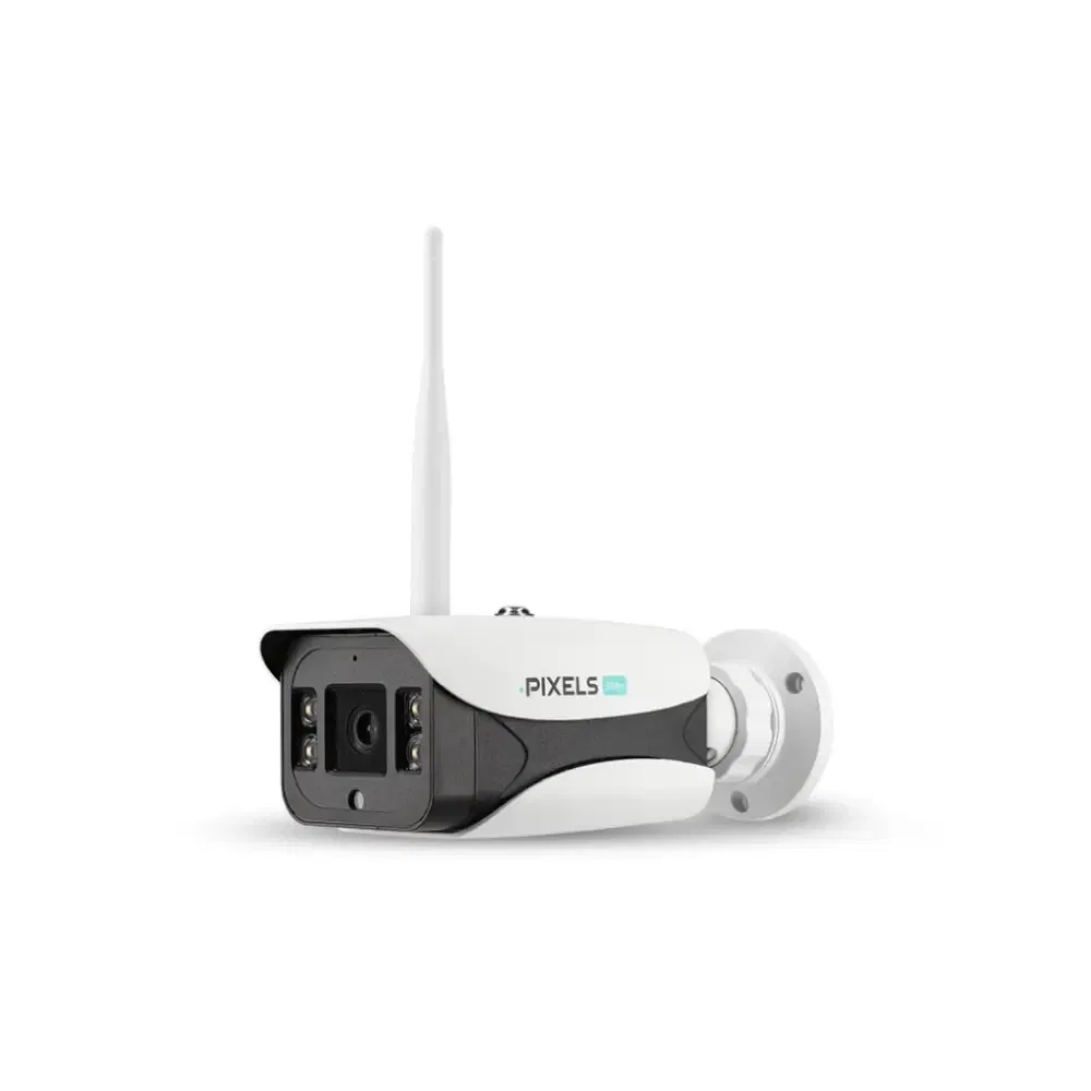 กล้องวงจรปิดไร้สาย PIXELS CCTV ชุดกล้องฟิกมุม 4 CH ความคมชัด 3MP_2