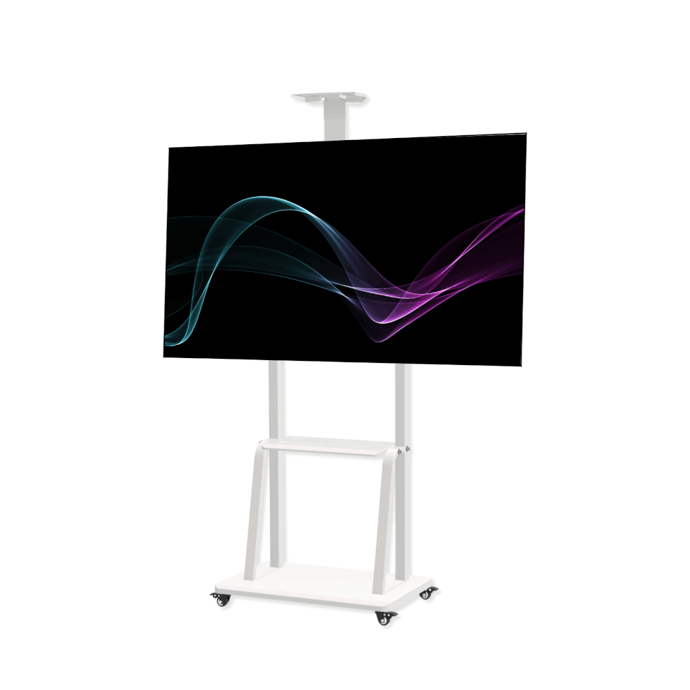 ขาตั้งทีวี มีล้อเลื่อน MOKKOI HOME รุ่น WMB4075-STAND สำหรับทีวีขนาด 40-75 นิ้ว สีขาว