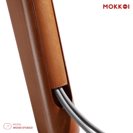 ขาตั้งทีวี MOKKOI HOME รุ่น WOOD STUDIO สำหรับทีวีขนาด 45-65 นิ้ว ดีไซน์ขาตั้งสามขา SOLID WOOD_6