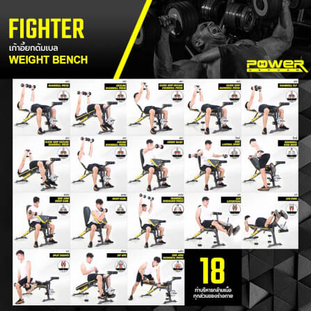 ม้านั่งยกน้ำหนัก POWER REFORM รุ่น FIGHTER_8