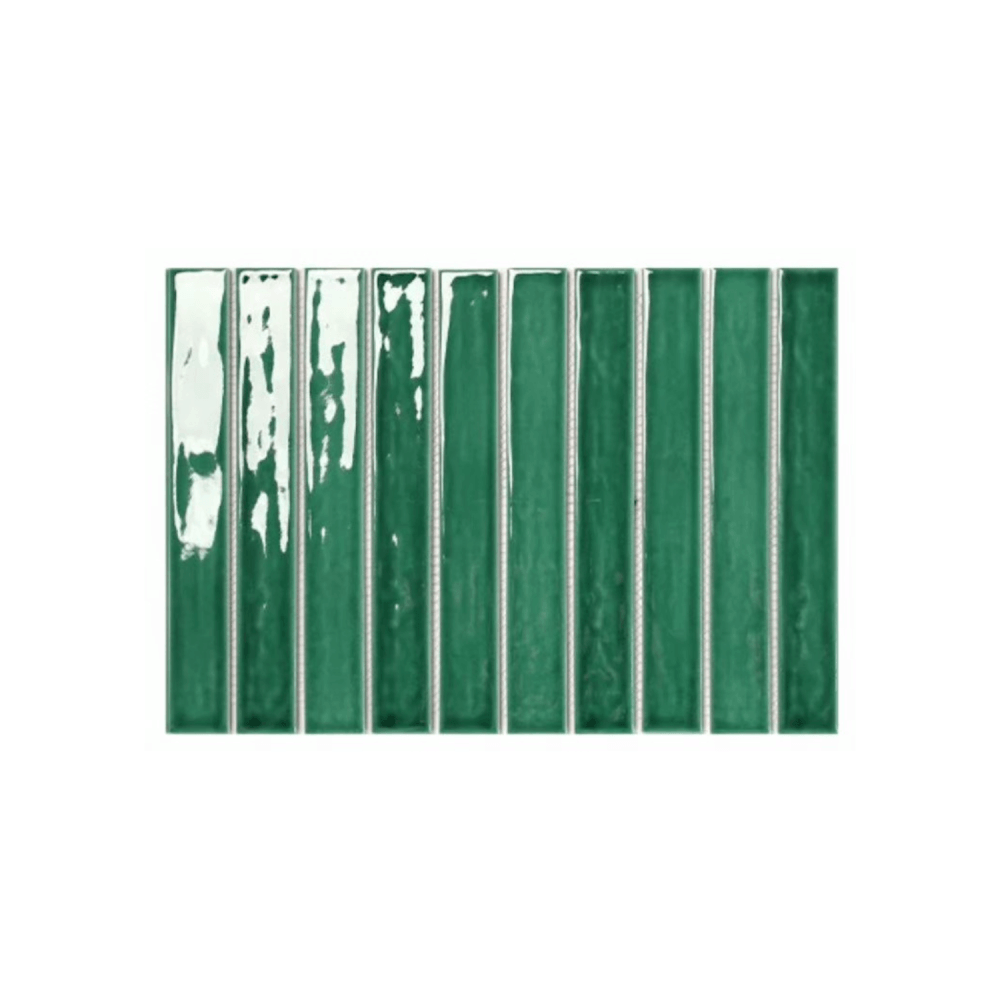 โมเสค TIMELESS TILES รุ่น PAINTIO 31 X 21.4 ซม. สีเขียว LEAVE GREEN ผิวเงา