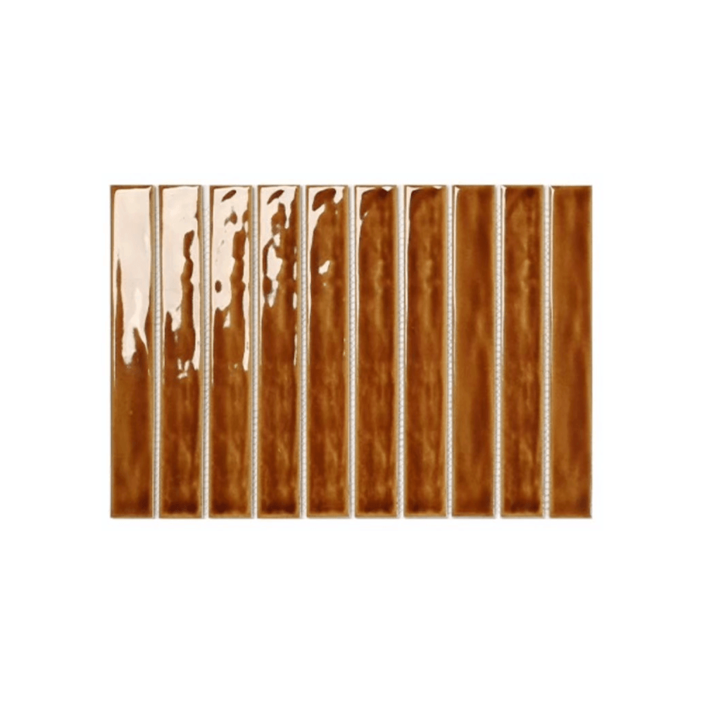 โมเสค TIMELESS TILES รุ่น PAINTIO 31 X 21.4 ซม. สีน้ำตาล BROWN ผิวเงา