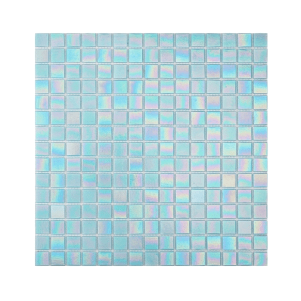โมเสค TIMELESS TILES รุ่น POP HOLOGRAM 32.7 X 32.7 ซม. สีฟ้า BABY BLUE ผิวเงา