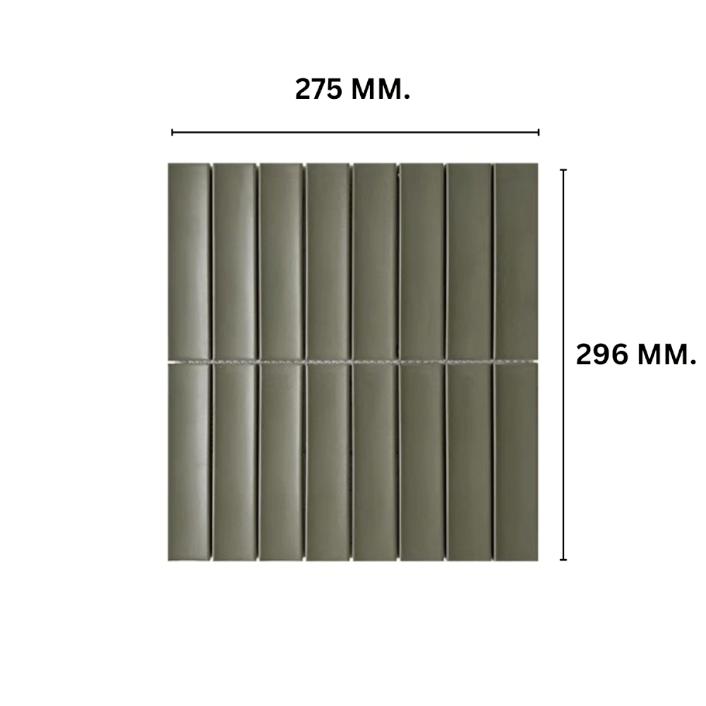โมเสค TIMELESS TILES รุ่น TIPZY 27.5X29.6 ซม. สีเขียว ผิวด้าน กระเบื้องผนัง_1