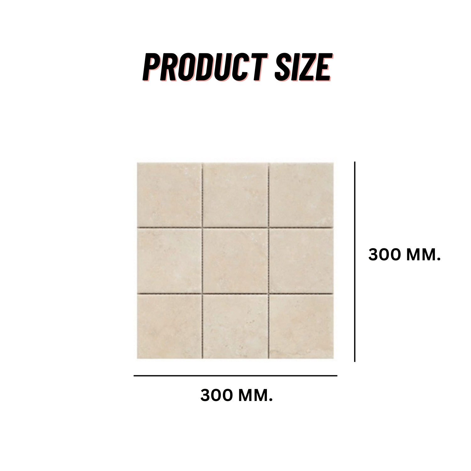 โมเสคเซรามิค TIMELESS TILES รุ่น RAWRY 30X30 ซม. สี WARM STONE สไตล์ลอฟต์