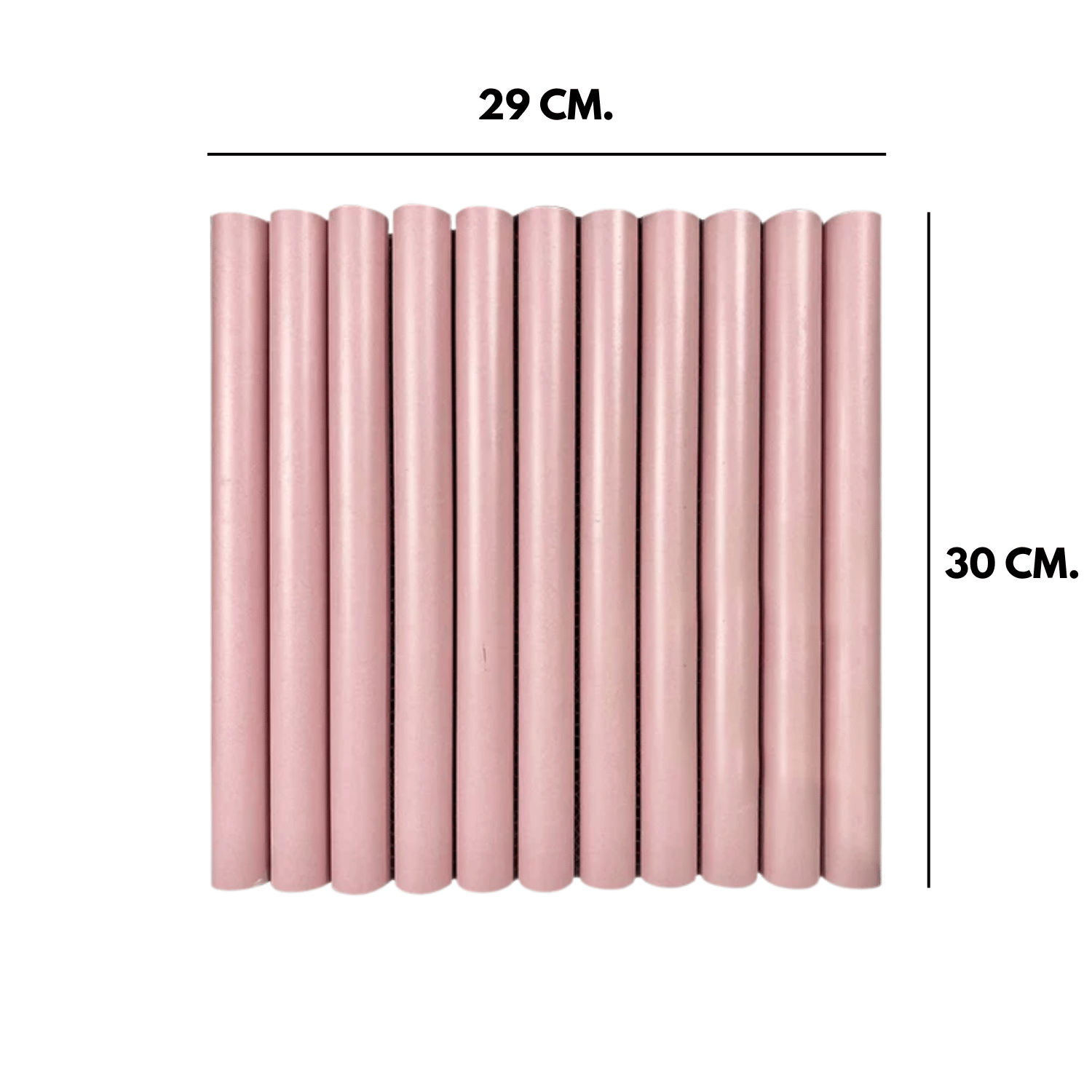โมเสค TIMELESS TILES รุ่น LONN 29X30 ซม. สีชมพูอ่อน PASTEL PINK โมเสกแท่งทรงโค้งครึ่งวงกลม_1