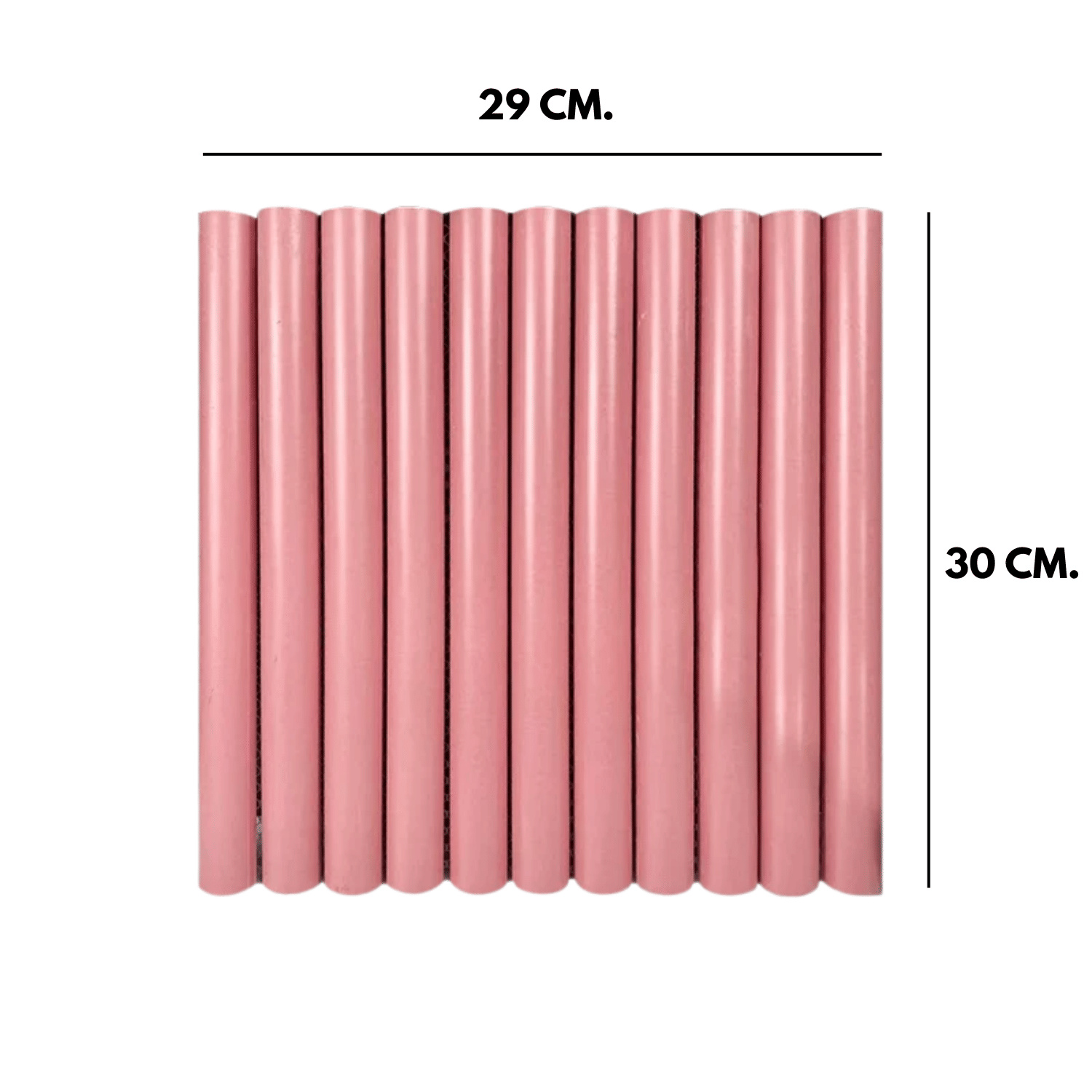 โมเสค TIMELESS TILES รุ่น LONN 29X30 ซม. สีชมพู BOLD PINK โมเสกแท่งทรงโค้งครึ่งวงกลม_1