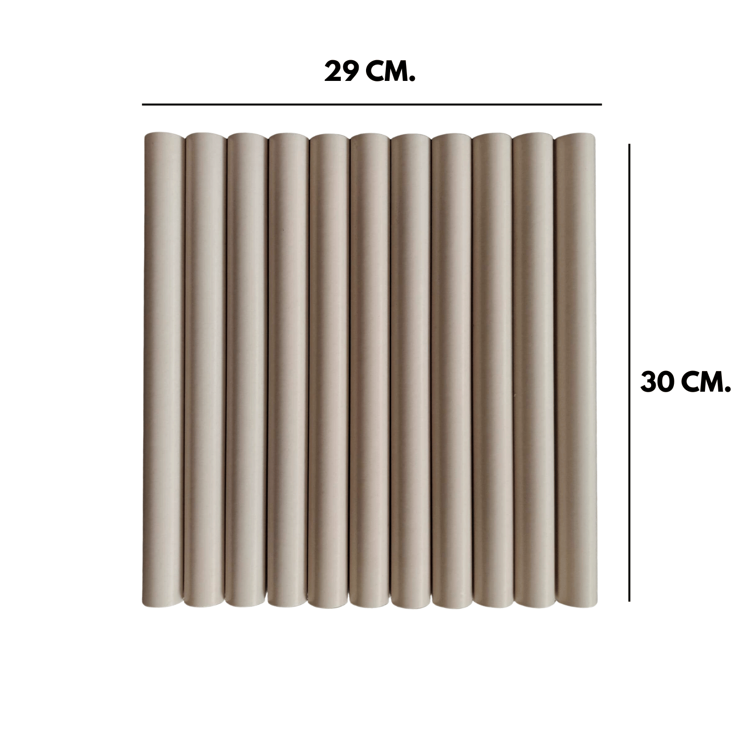 โมเสค TIMELESS TILES รุ่น LONN 29X30 ซม. สีเบจอ่อน SOFT BEIGE โมเสกแท่งทรงโค้งครึ่งวงกลม_1