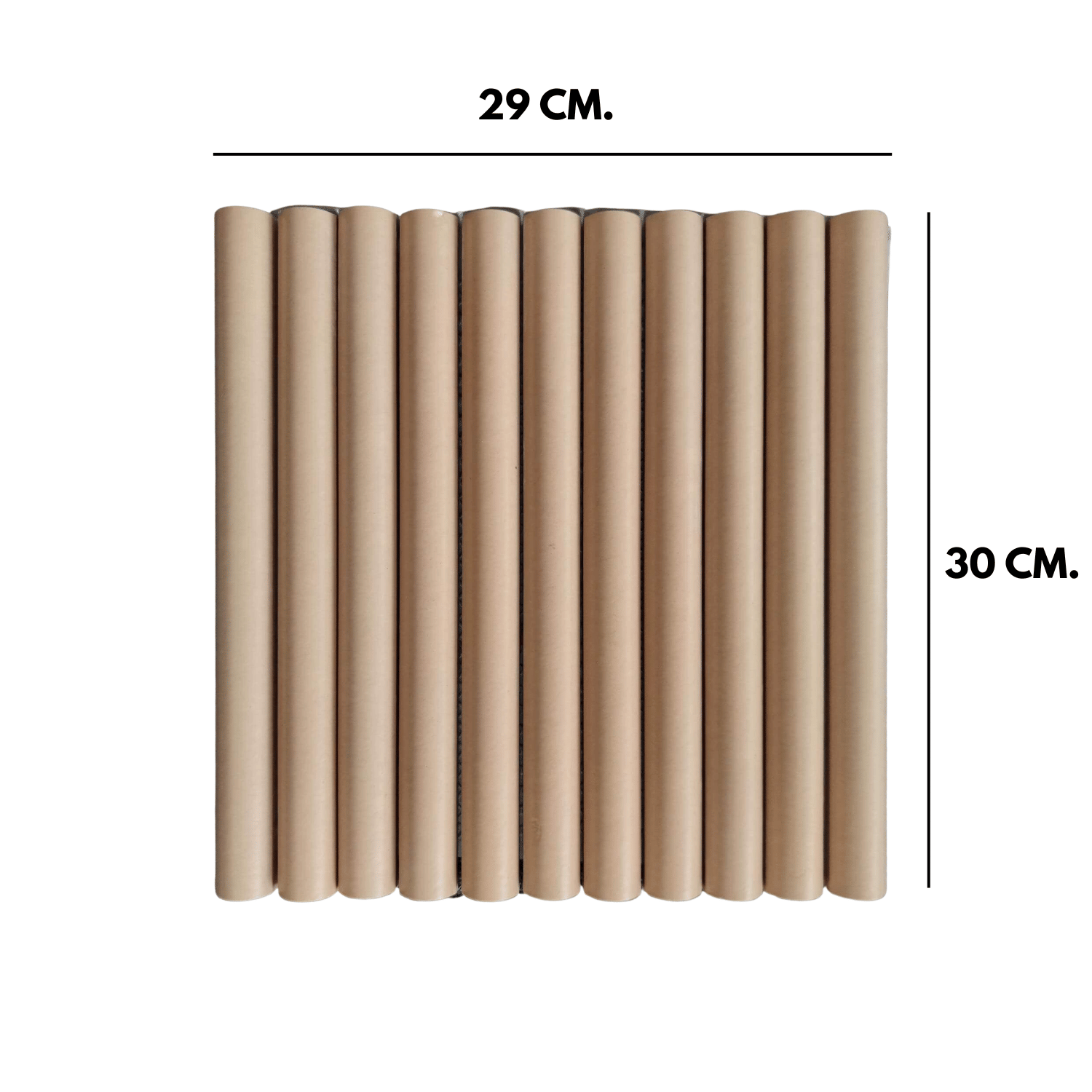 โมเสค TIMELESS TILES รุ่น LONN 29X30 ซม. สีเบจอ่อน LIGHT BEIGE โมเสกแท่งทรงโค้งครึ่งวงกลม_1