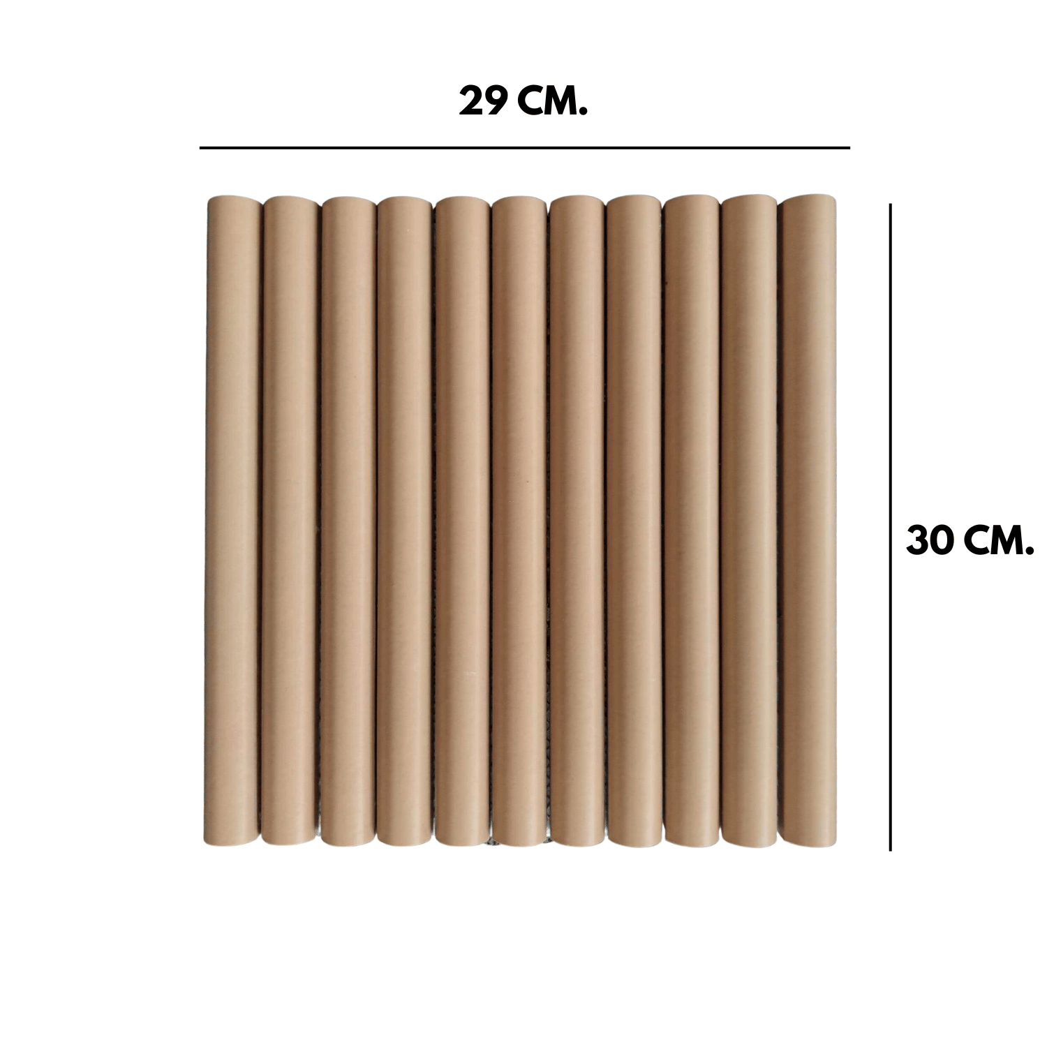 โมเสค TIMELESS TILES รุ่น LONN 29X30 ซม. สีเบจน้ำตาล BOLD BEIGE BROWN โมเสกแท่งทรงโค้งครึ่งวงกลม_1